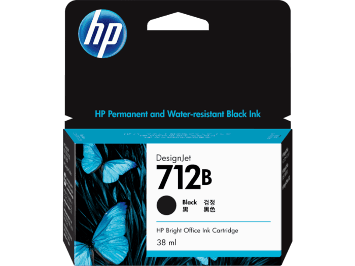 HP 712 38-ml Black Ink Cartridge
