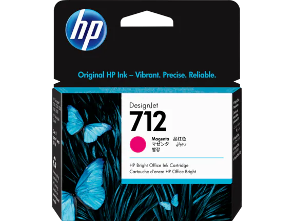 HP 712 29-ml Magenta Ink Cartridge