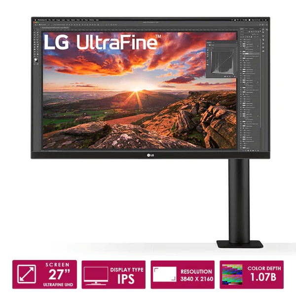 LG  32" 4K UHD UltraFine™ Ergo Monitor With HDR10 (32UN880-B)