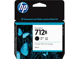 [3ED29A] HP 712B 80-ml Black Ink Cartridge