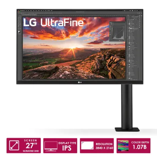 [32UN880-B] LG  32" 4K UHD UltraFine™ Ergo Monitor With HDR10 (32UN880-B)