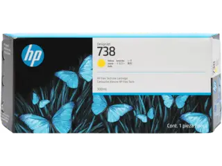 [676M8A] HP 738 300-ml Yellow DesignJet Ink Cartridge