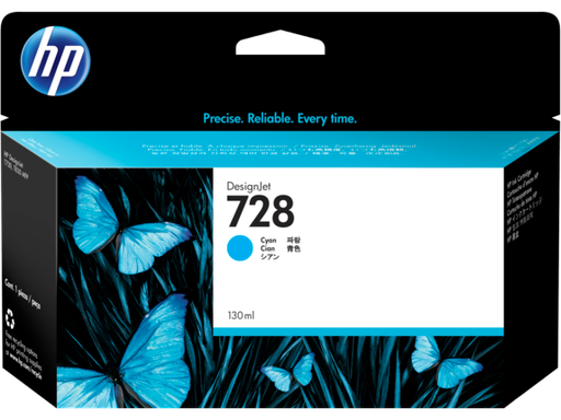 [F9J67A] HP 728 130-ml Cyan Ink Crtg